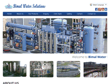 Tablet Screenshot of bimalwater.com